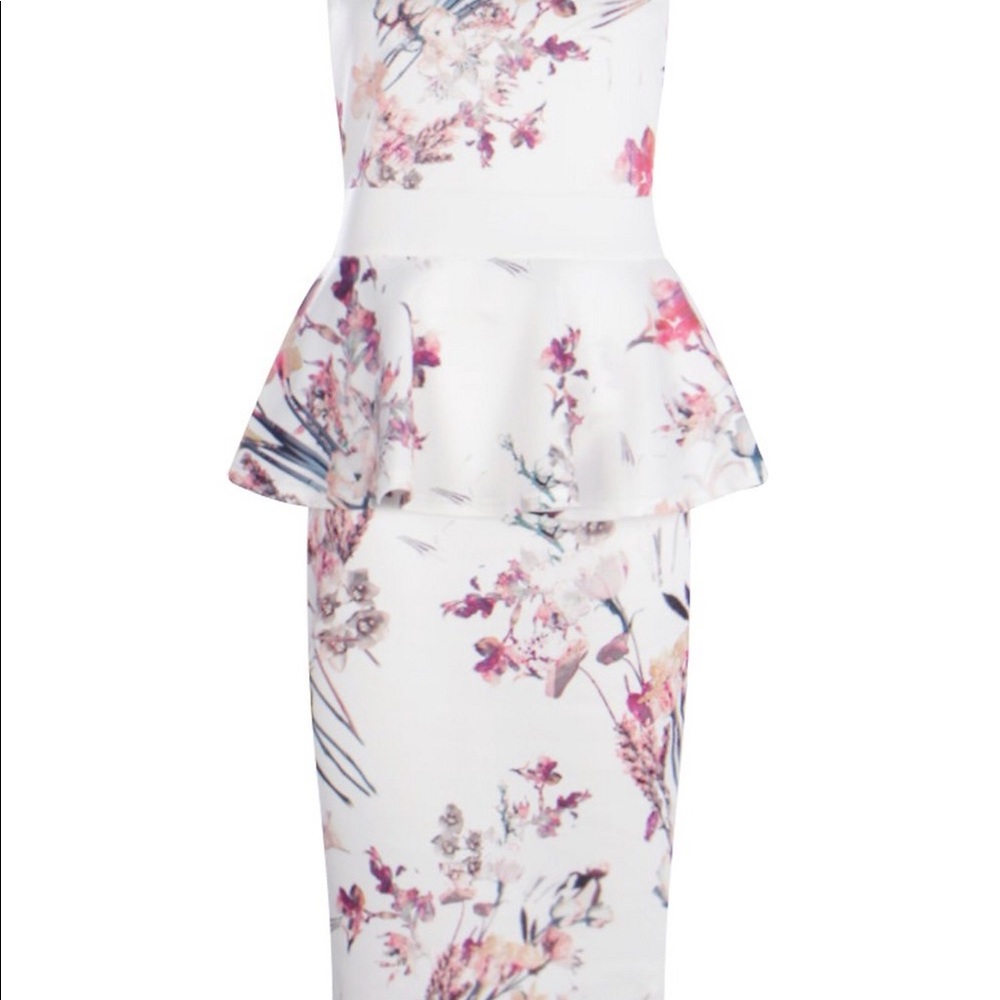 Floral Peplum Dress